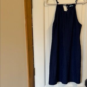 J. McLaughlin Midnight Blue Midi Dress